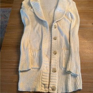 J. Crew Cream Button-Up Cardigan